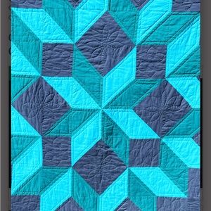 Quilt Art, "turquoise Canyon"
